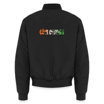 Elfenbeinküste - Unisex Bomberjacke - Schwarz - Hinten - AI Model Male 185 light (185cm)
