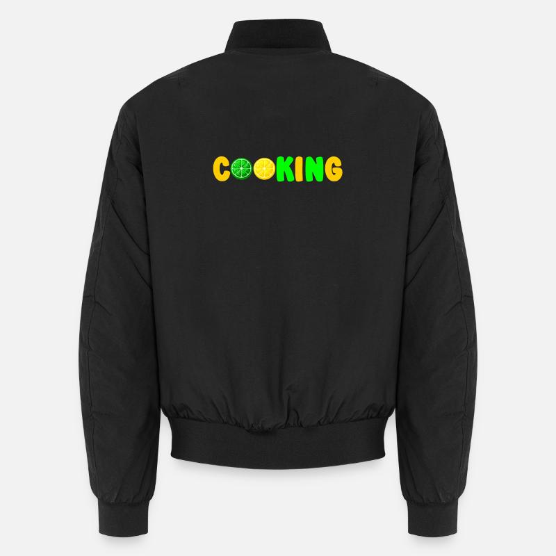Lime Lime Cooking Apron - Unisex Bomber Jacket - black
