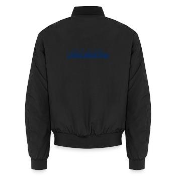 FAVORITE DAY - Unisex Bomber Jacket - black - Back - AI Model Male 185 light (185cm)