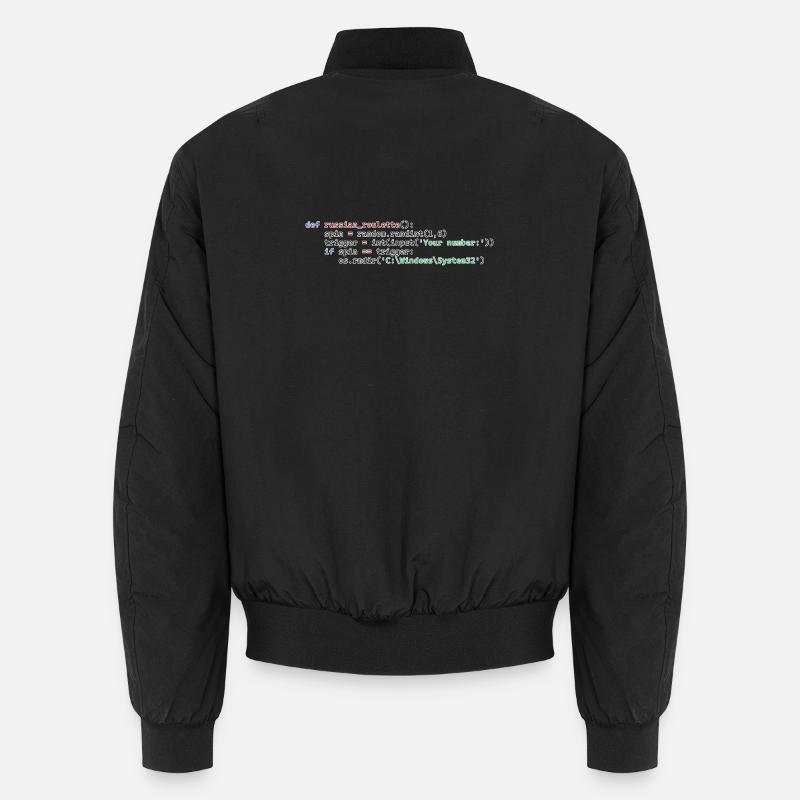 Python Russisches Roulette - Unisex Bomberjacke - Schwarz