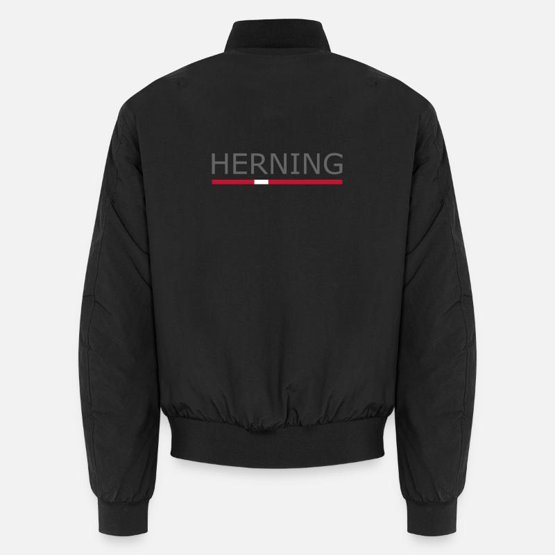 Herning - drapeau du Danemark - Danemark - Scandinavie Bomber unisexe