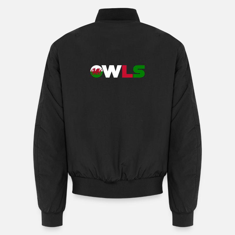 Wales - Unisex Bomber Jacket - black
