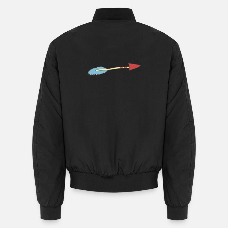 arrow - Unisex Bomber Jacket - black