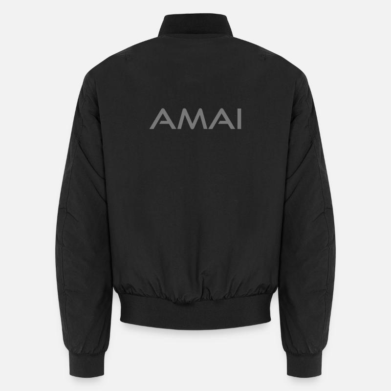 Amai - Antwerp dialect - Unisex Bomber Jacket - black