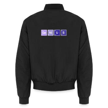 Genius Nerd Geek - Bomber unisexe - noir - Dos - AI Model Male 185 light (185cm)