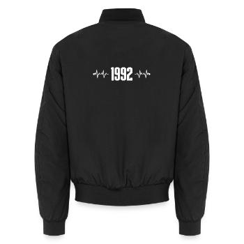 Battement de cœur 1992 - Bomber unisexe - noir - Dos - AI Model Male 185 light (185cm)