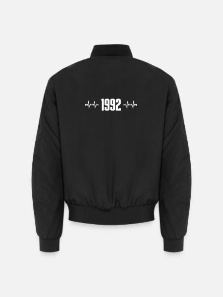 Heartbeat 1992 - Unisex Bomber Jacket - black