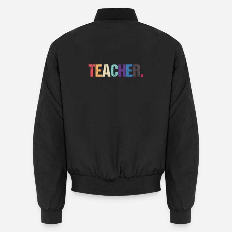 Farbenfrohes LEHRER-Design Unisex Bomberjacke