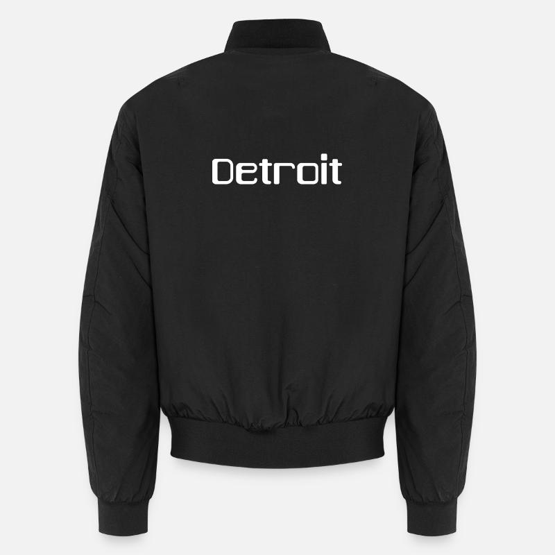 DETROIT - Unisex Bomber Jacket - black
