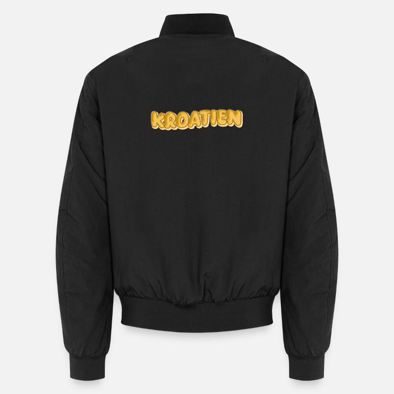 Croatia as a holiday - Unisex Bomber Jacket - black