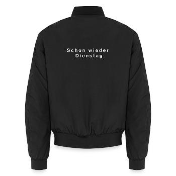 Mardi encore - Bomber unisexe - noir - Dos - AI Model Male 185 light (185cm)