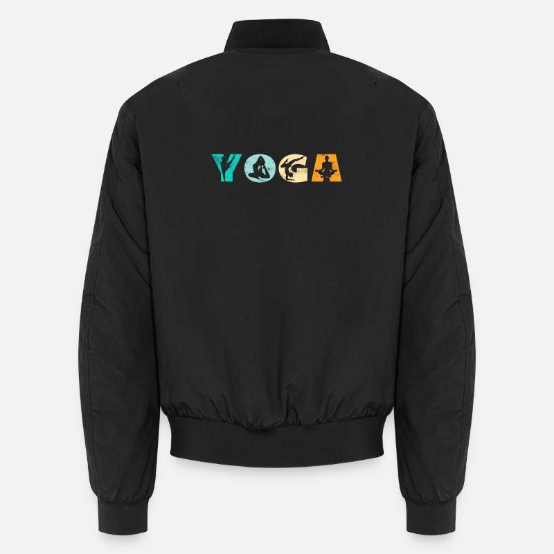 Yoga - Unisex Bomber Jacket - black