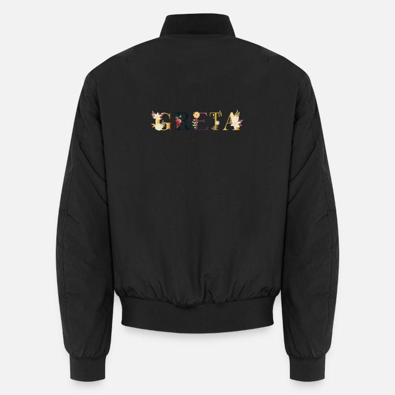 Greta - Bomber unisexe - noir