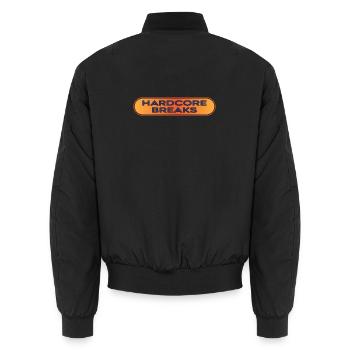 Hardcore bricht den Breakbeat - Unisex Bomberjacke - Schwarz - Hinten - AI Model Male 185 light (185cm)