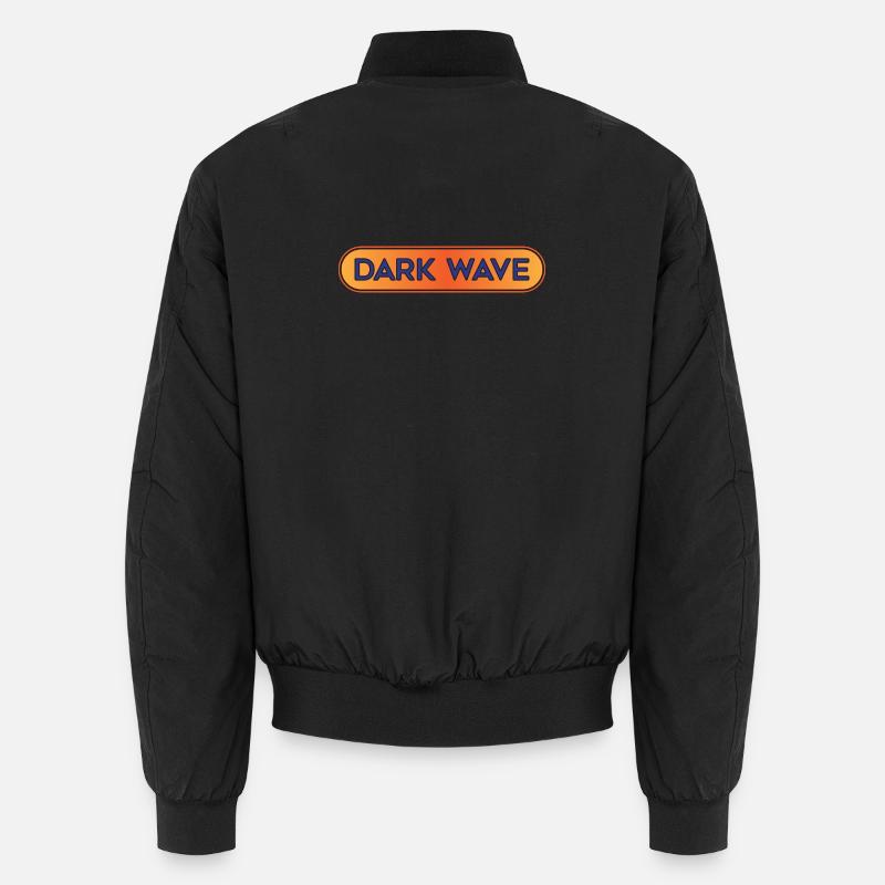 Dark Wave Music Shirt – Retro-Gothic-Ästhetik Unisex Bomberjacke