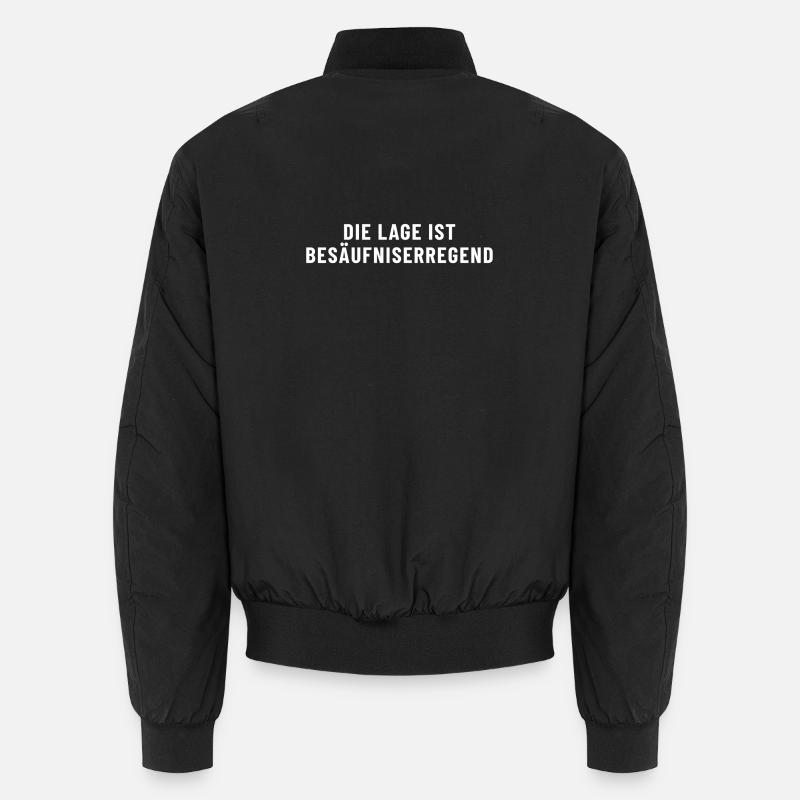 Die Lage ist Besäufniserregend - Unisex Bomberjacke - Schwarz