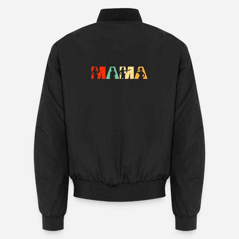 Polizei Mama Polizei Mutter Retro Unisex Bomberjacke