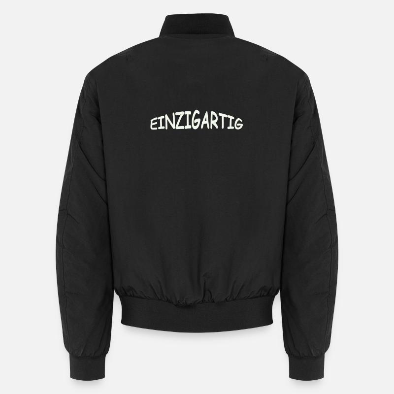 einzigartig- - Unisex Bomberjacke - Schwarz