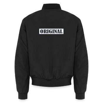 Original - Bomber unisexe - noir - Dos - AI Model Male 185 light (185cm)