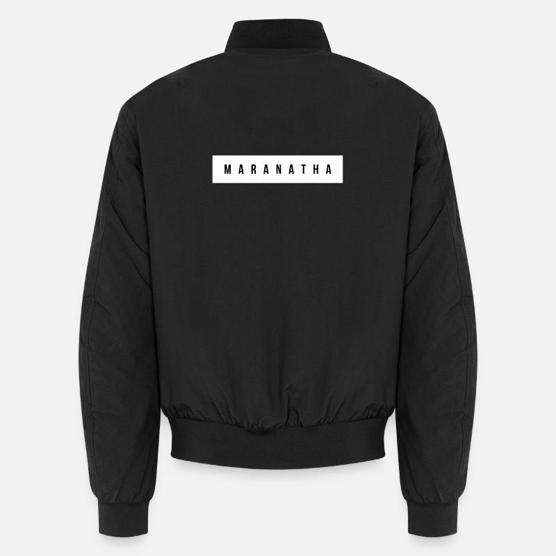 Typographie majuscule maranatha Bomber unisexe
