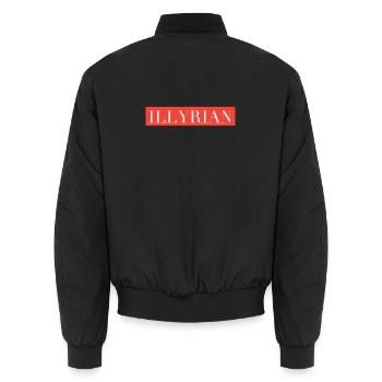 Illyrian - Bomber unisexe - noir - Dos - AI Model Male 185 light (185cm)