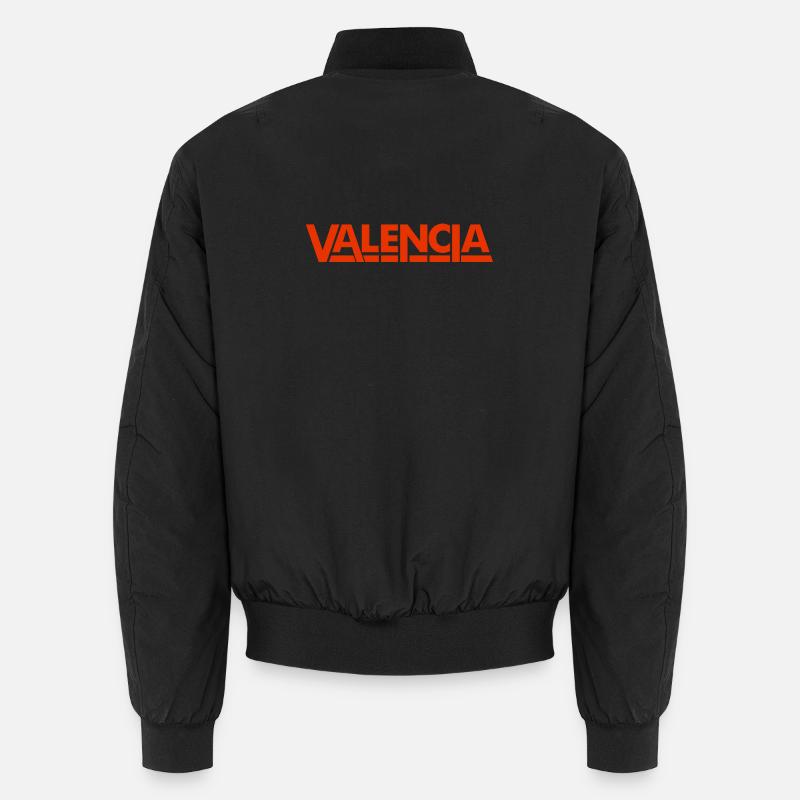 Design de lettrage Valencia Espagne Bomber unisexe