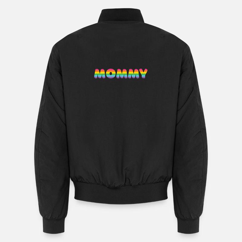 LGBTQ+ Mommy - Unisex Bomber Jacket - black