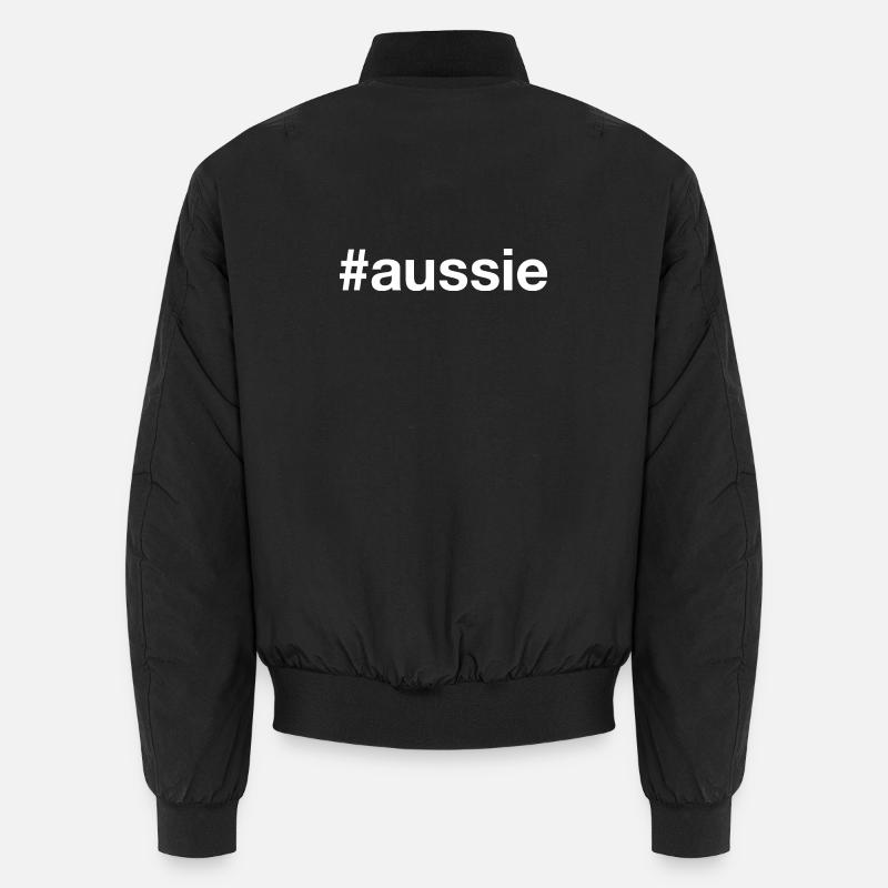 AUSSIE Australia Hashtag Unisex Bomber Jacket