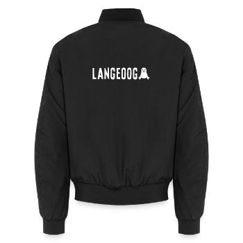Robbe Langeoog - Unisex Bomberjacke - Schwarz - Hinten - AI Model Male 185 light (185cm)