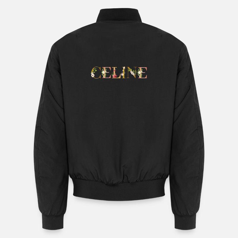 Prénom de Céline orné de fleurs Bomber unisexe