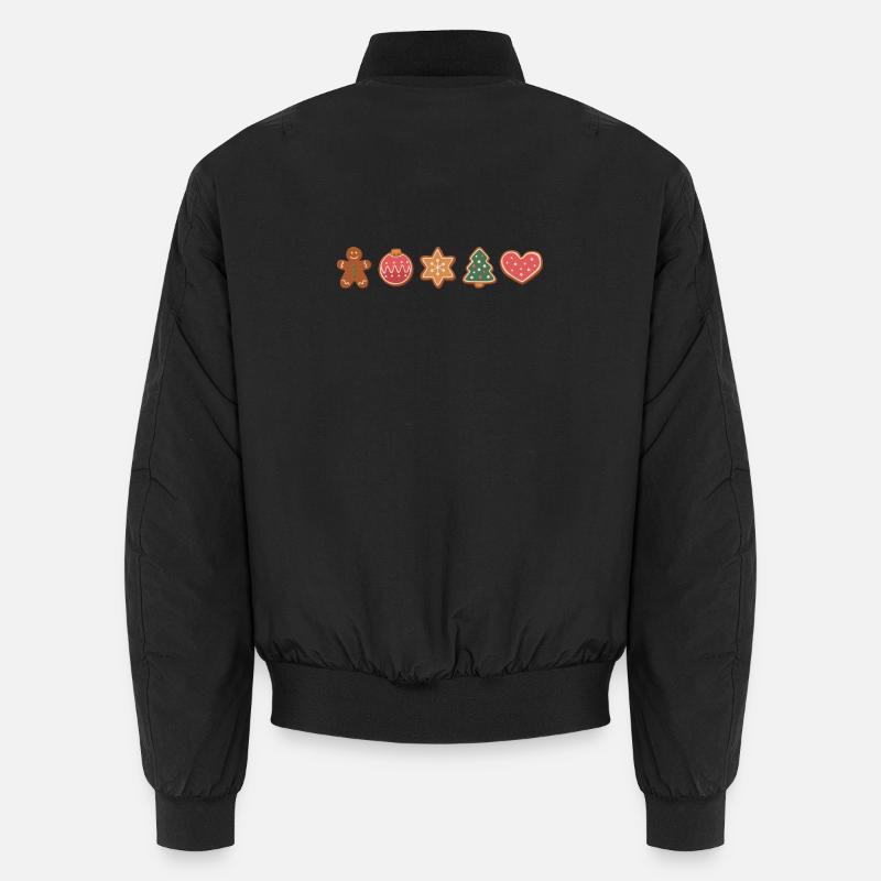 Plätzchen und Kekse zu Weihnachten Unisex Bomberjacke