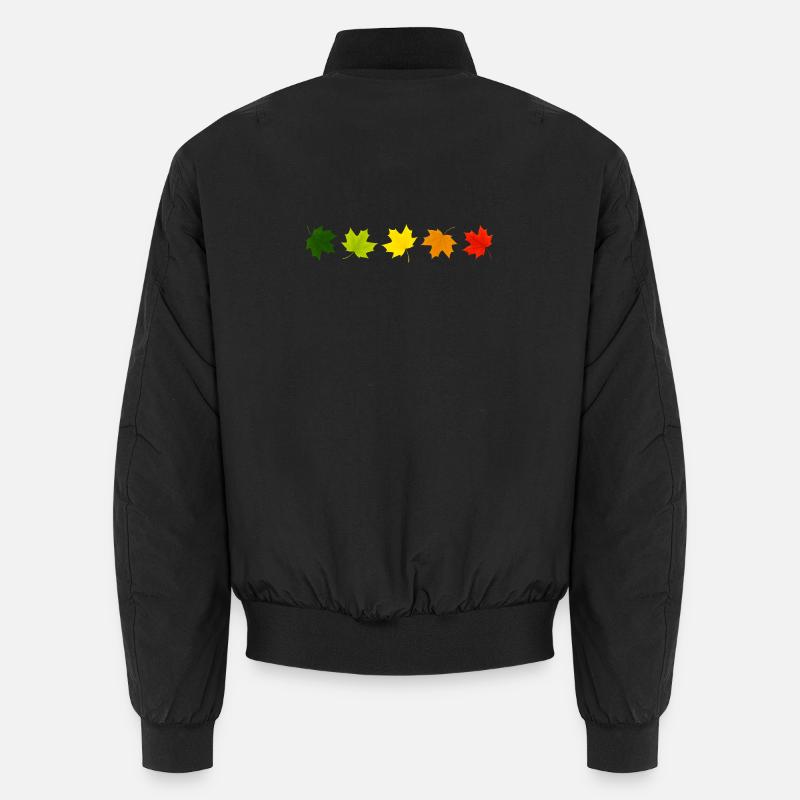 Autumn is here - Unisex Bomber Jacket - black