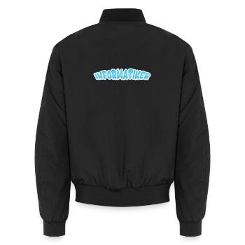 Informatiker - Unisex Bomberjacke - Schwarz - Hinten - AI Model Male 185 light (185cm)