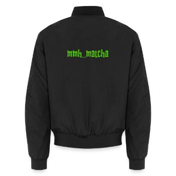 I LOVE MATCHA - Unisex Bomberjacke - Schwarz - Hinten - AI Model Male 185 light (185cm)