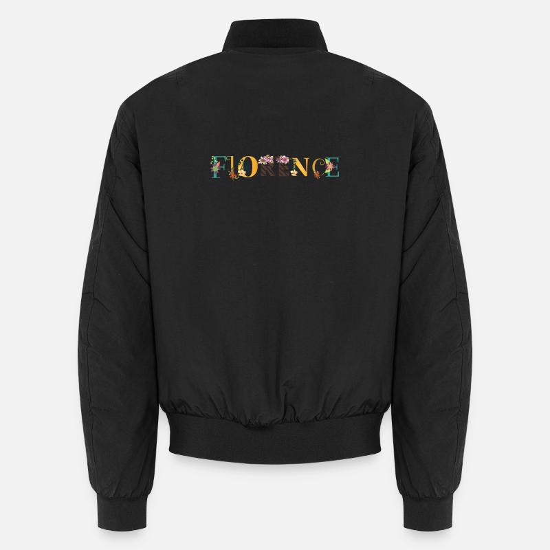 FLORENCE Nom Art Avec Fleurs Brodées Bomber unisexe