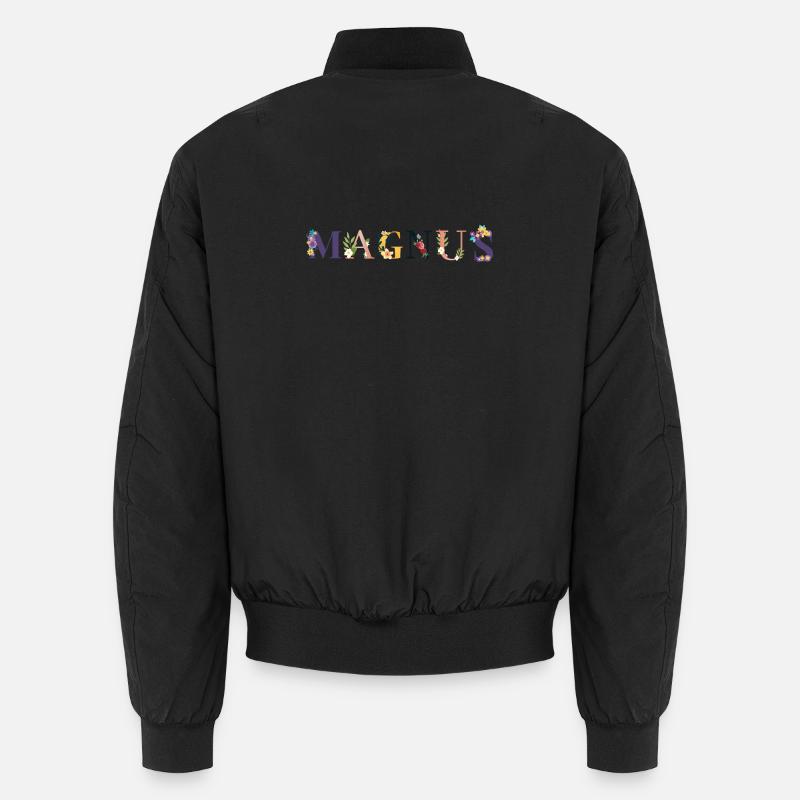 Nom MAGNUS Décoré de Fleurs Bomber unisexe