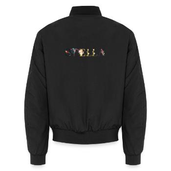 Stella - Unisex Bomberjacke - Schwarz - Hinten - AI Model Male 185 light (185cm)
