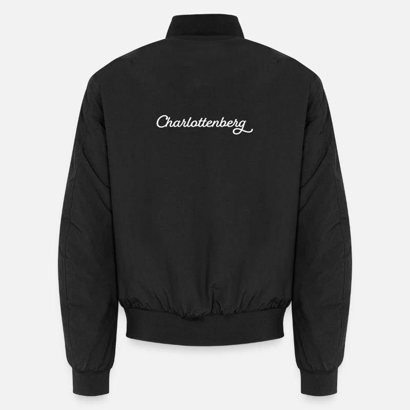 Charlottenberg blanc - Bomber unisexe - noir