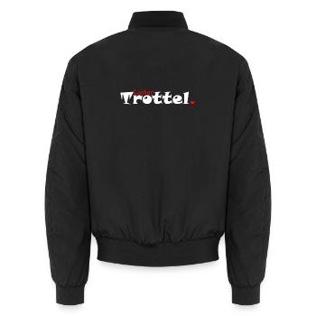 Cher idiot maladroit - Bomber unisexe - noir - Dos - AI Model Male 185 light (185cm)