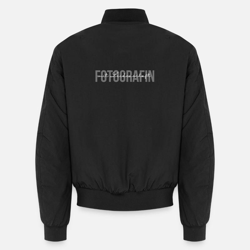 Fotografin mit Leidenschaft - Unisex Bomberjacke - Schwarz