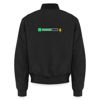 énergie - Bomber unisexe - noir - Dos - AI Model Male 185 light (185cm)