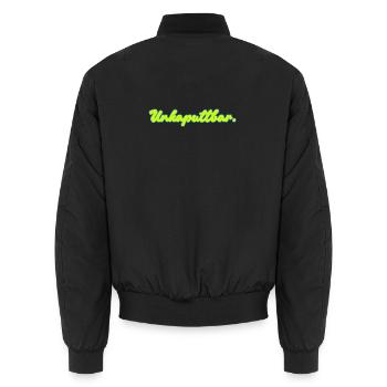 Unkaputtbar / Lustiges T-Shirt für jeden Tag - Bomber unisexe - noir - Dos - AI Model Male 185 light (185cm)