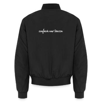 einfach nur tanzen - Unisex Bomberjacke - Schwarz - Hinten - AI Model Male 185 light (185cm)