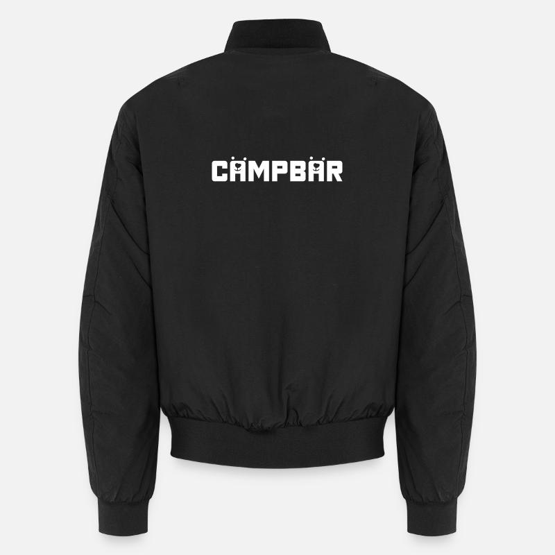 Camping Bär coole Quote Sprüche Geschenk Camper Unisex Bomberjacke