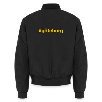 Göteborg Sweden Schweden - Unisex Bomberjacke - Schwarz - Hinten - AI Model Male 185 light (185cm)