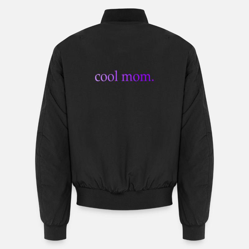 Mama Cool Mom Spruch - Unisex Bomberjacke - Schwarz