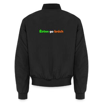 Eirin go brach - Unisex Bomberjacke - Schwarz - Hinten - AI Model Male 185 light (185cm)