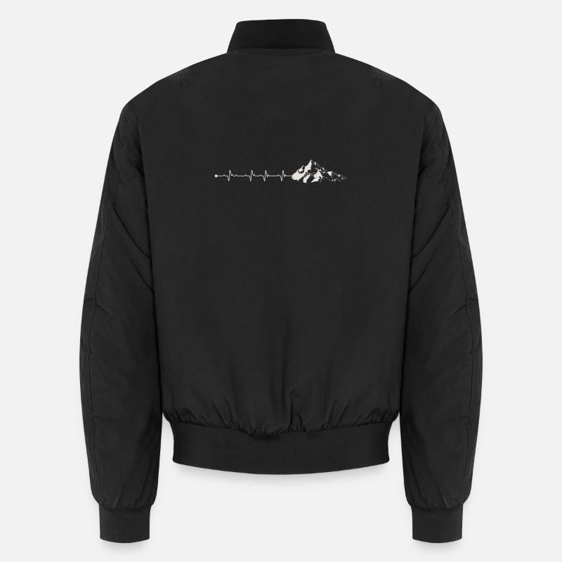 Mountain Pulse Adventure Tee - Unisex Bomber Jacket - black