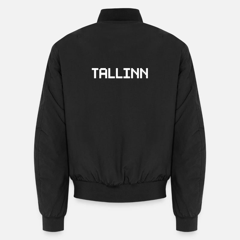 TALLINN Estonia - Unisex Bomber Jacket - black