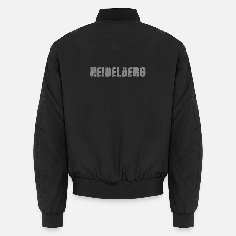 Coole Heidelberg Design - Unisex Bomberjacke - Schwarz